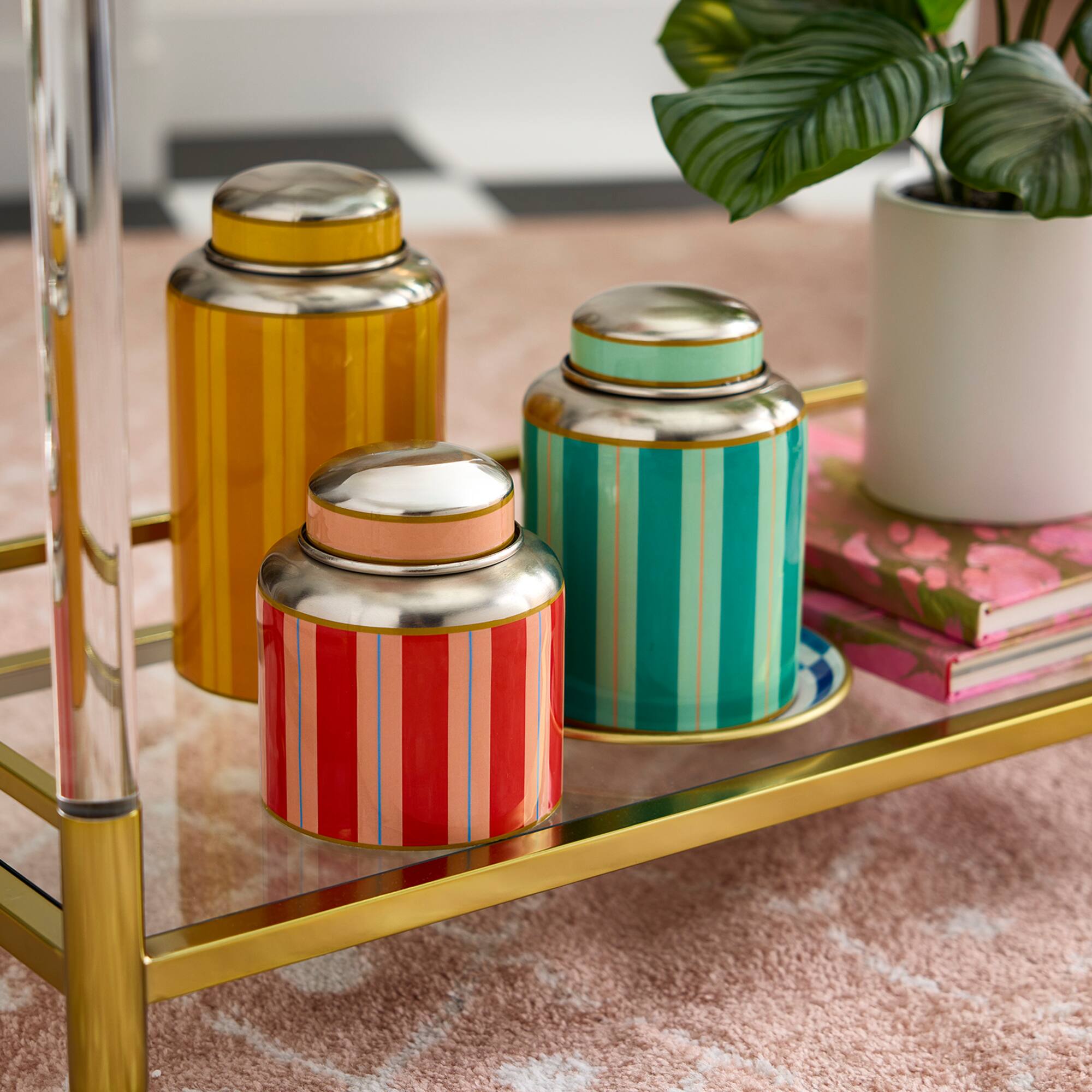 Jonathan Adler x Michaels 10" Metal Container with Lid